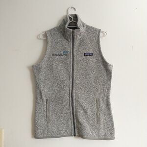 Patagonia Better Sweater Vest Womens XS  Gray Fleece Pocket Corporate Logo New
